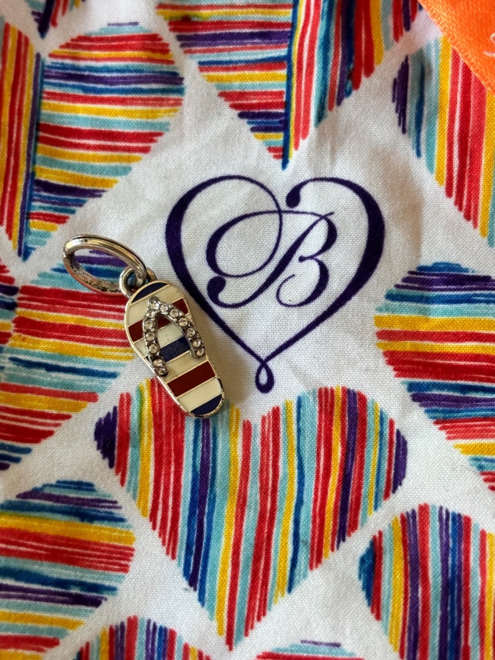 Brighton Americana Flip Flop Charm
